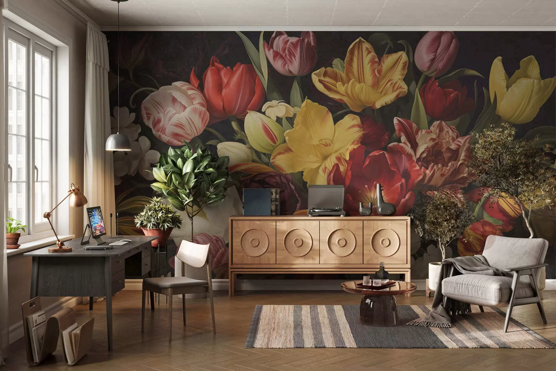 fototapet Buchet în stil grunge vintage w05451