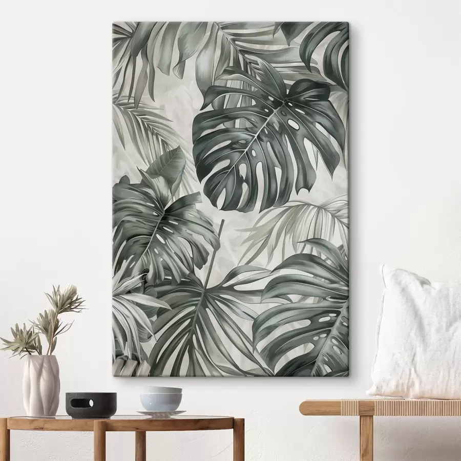 Tablouri Frunze de Monstera, stil contemporan s48576