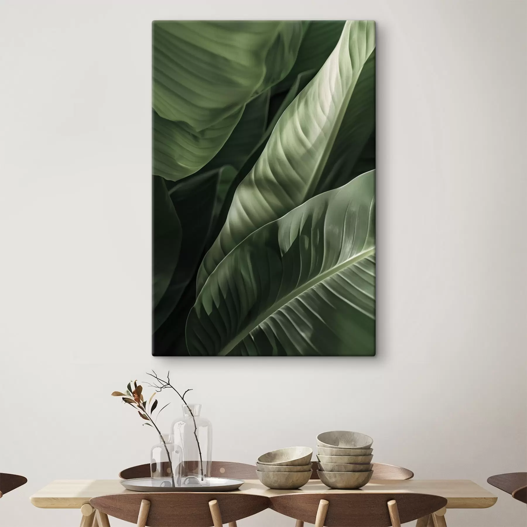 Tablouri Botanică, frunze tropicale s48577