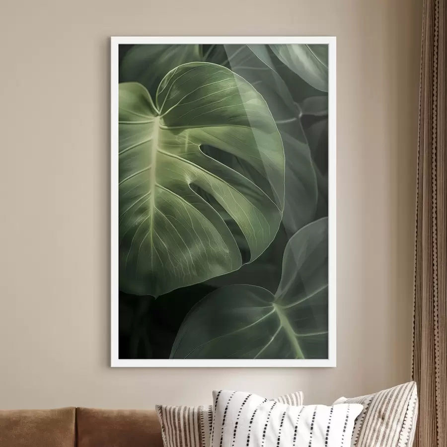 fototapet Frunze tropicale mari f48578