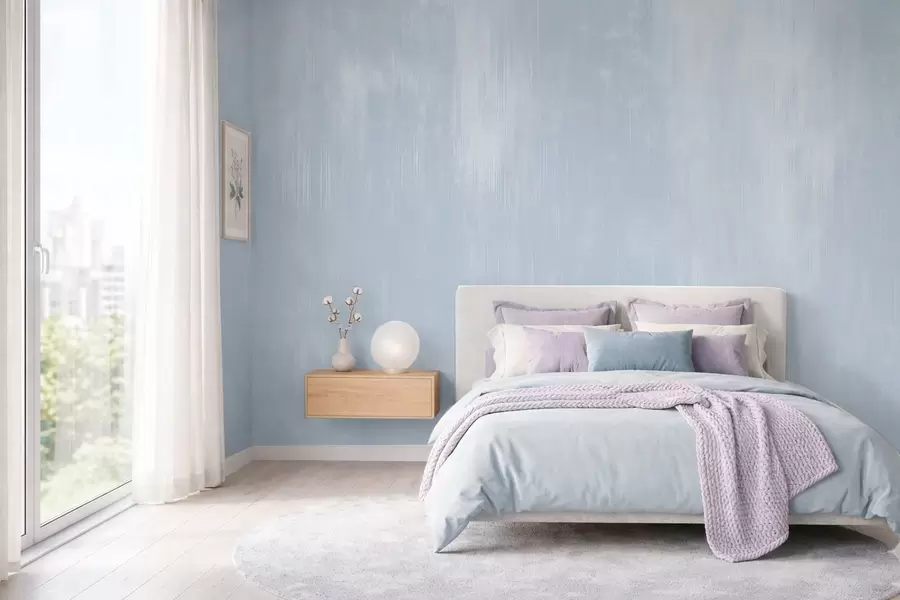 fototapet Fundal albastru deschis cu o textură verticală delicată w05121v1