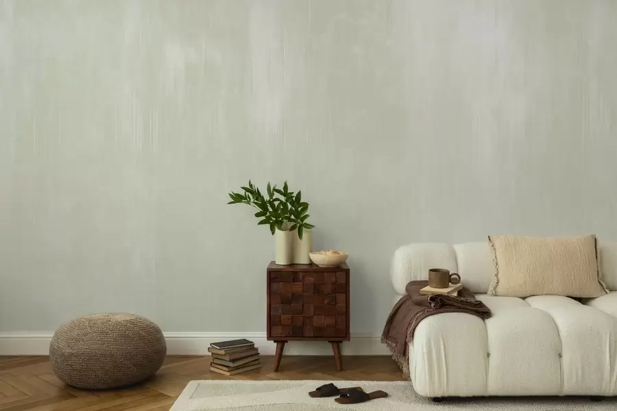 fototapet Fundal verde pal cu o textură verticală discretă w05121v3