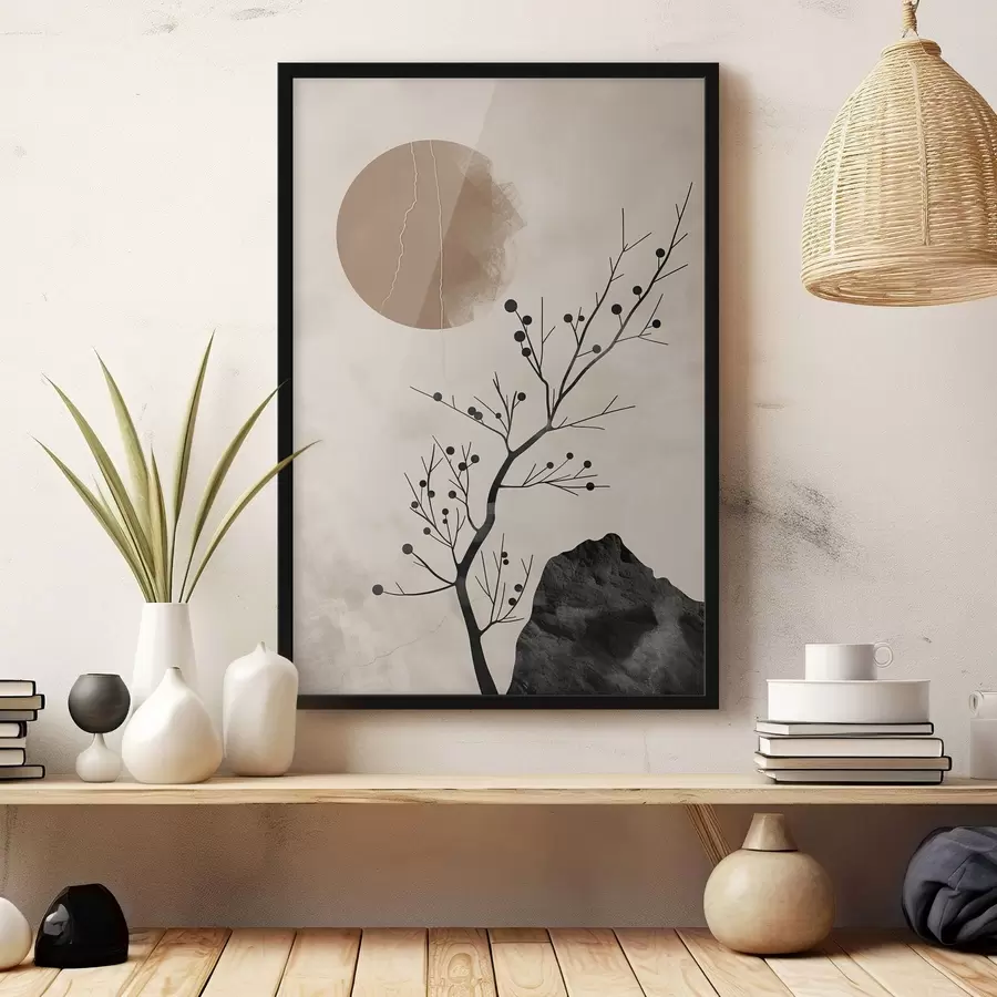 fototapet În stil japonez, calm și echilibru f48631