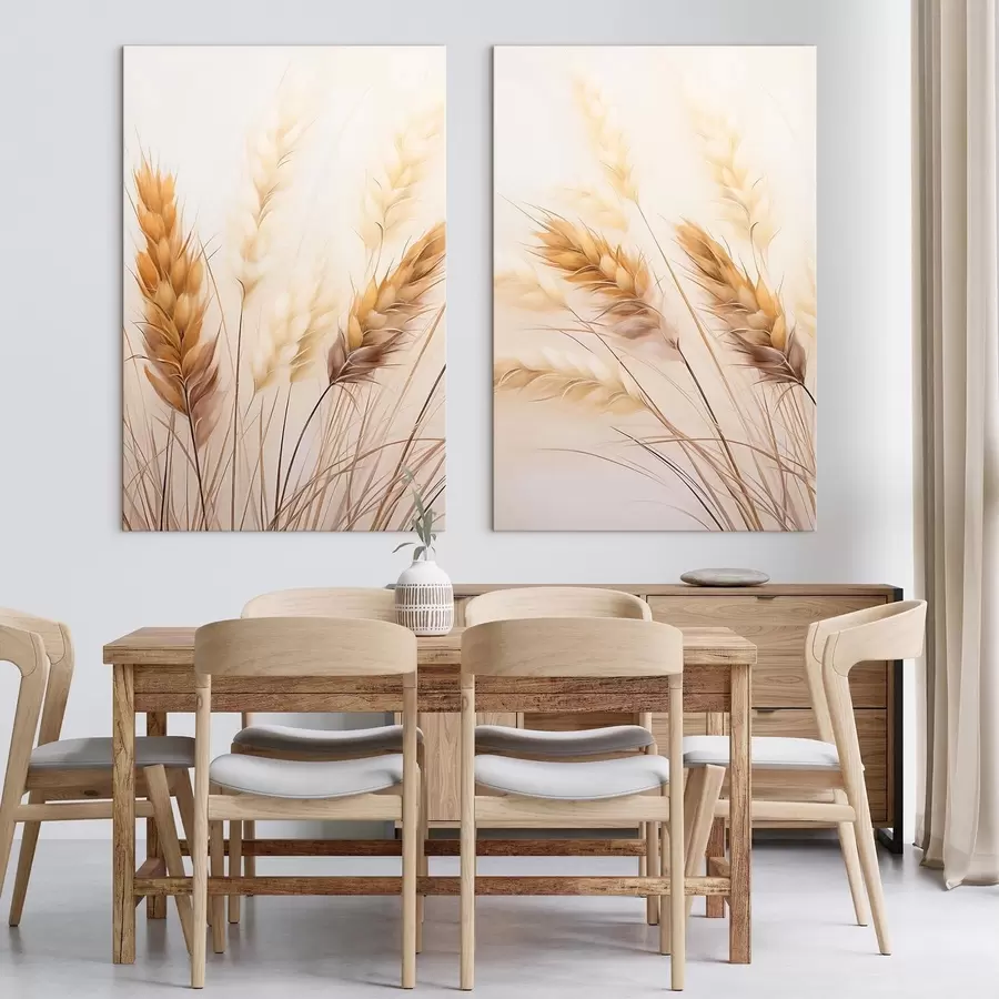 Tablouri ierburi, nuanțe calde m30283