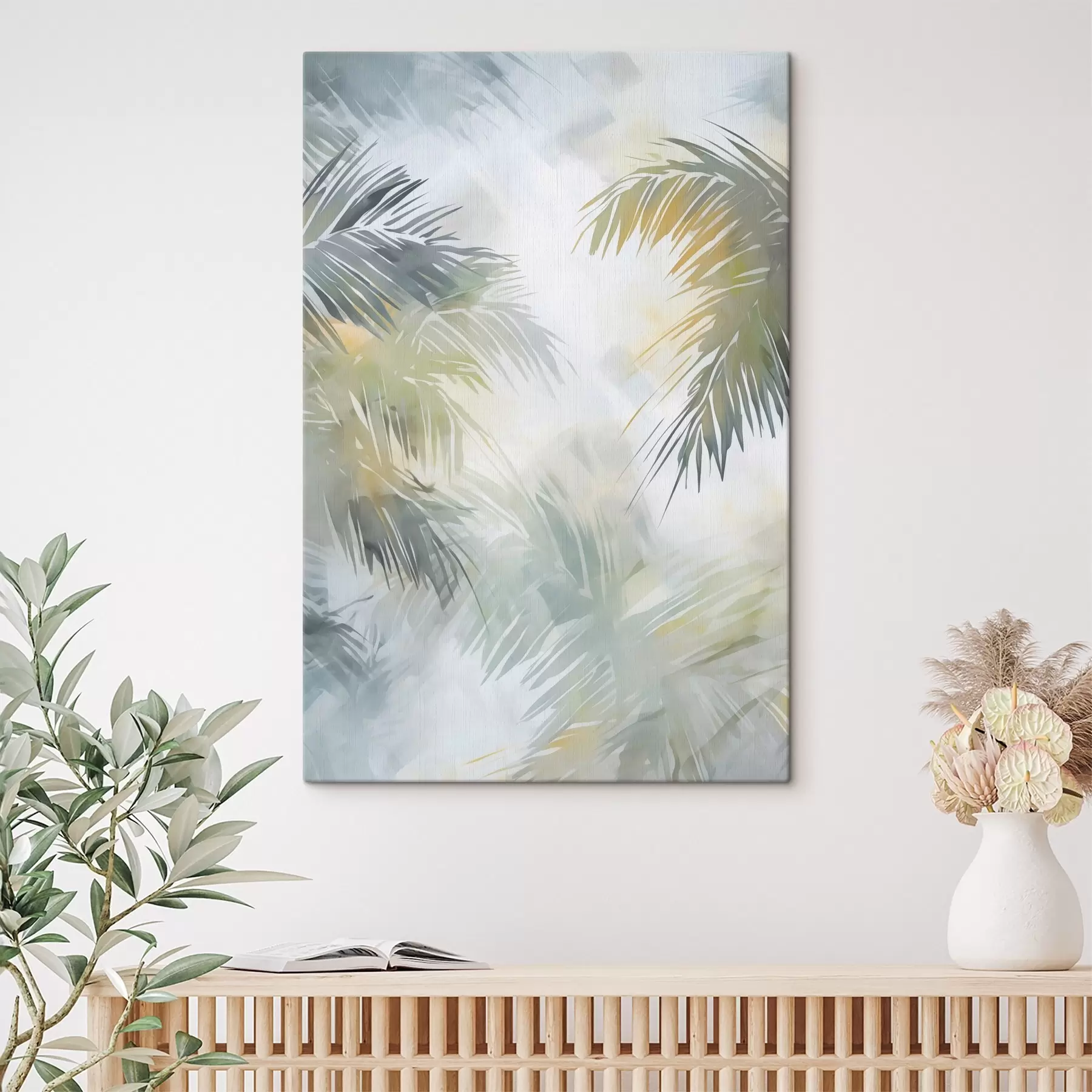 Tablouri Pictură abstractă care imită vegetația s48687