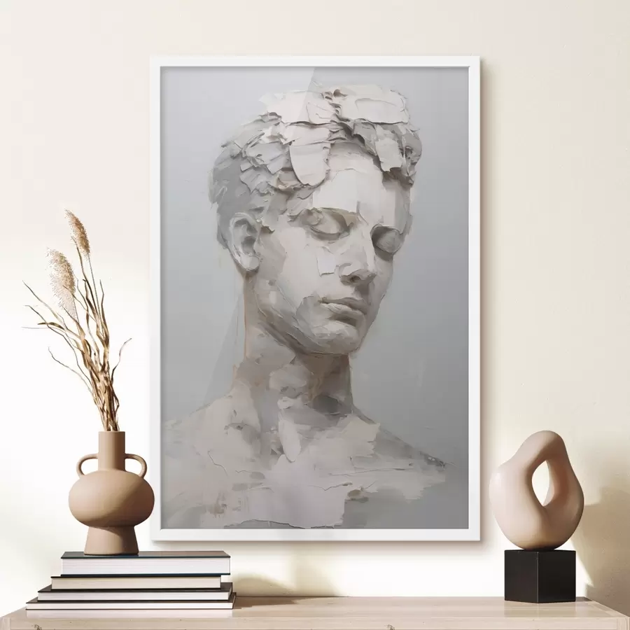 fototapet Bust antic al unui bărbat, imitație de pictură f48671