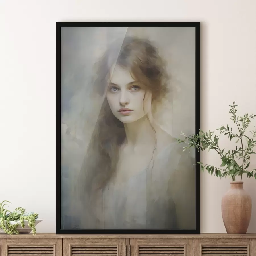 fototapet Pictură în stilul „imitație de fată” f48682