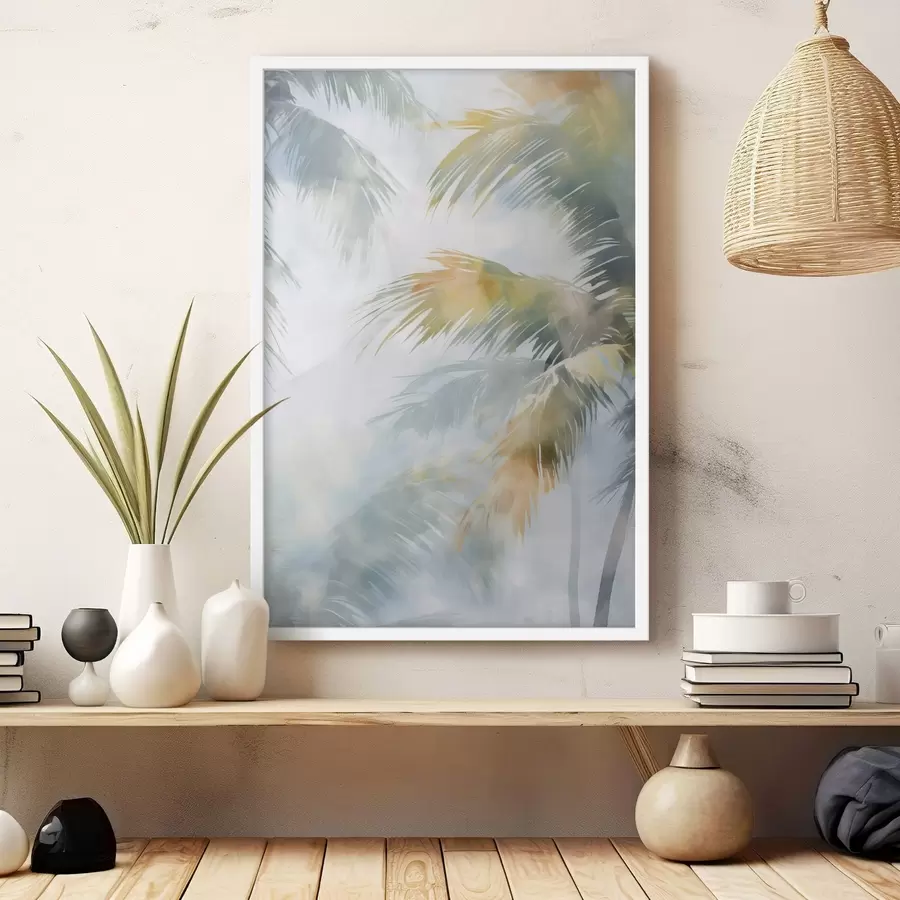 fototapet Pictură abstractă care imită vegetația f48686