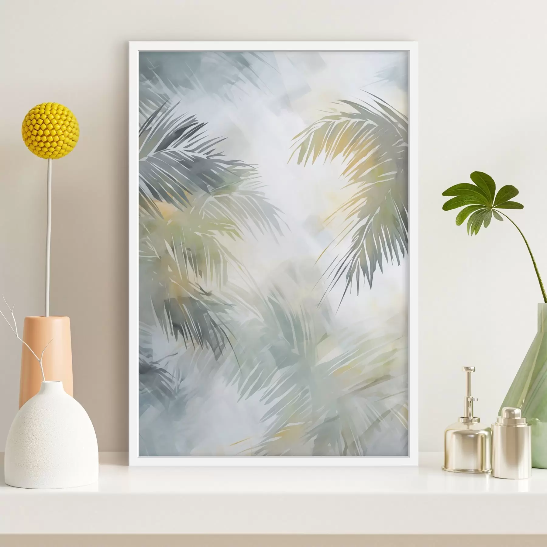 fototapet Pictură abstractă care imită vegetația f48687