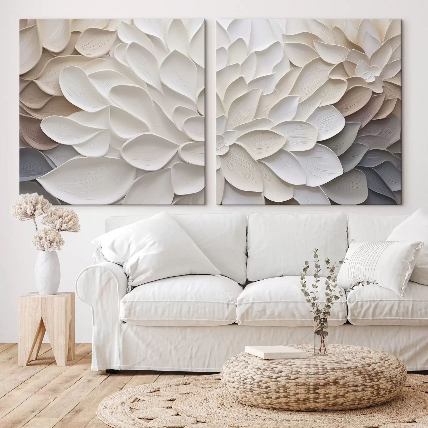 Tablouri Petale abstracte, imitație de pictură m30296