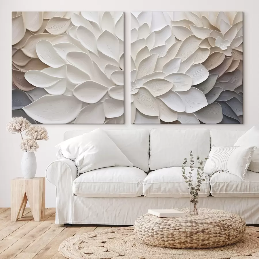 Tablouri Petale abstracte, imitație de pictură m30296