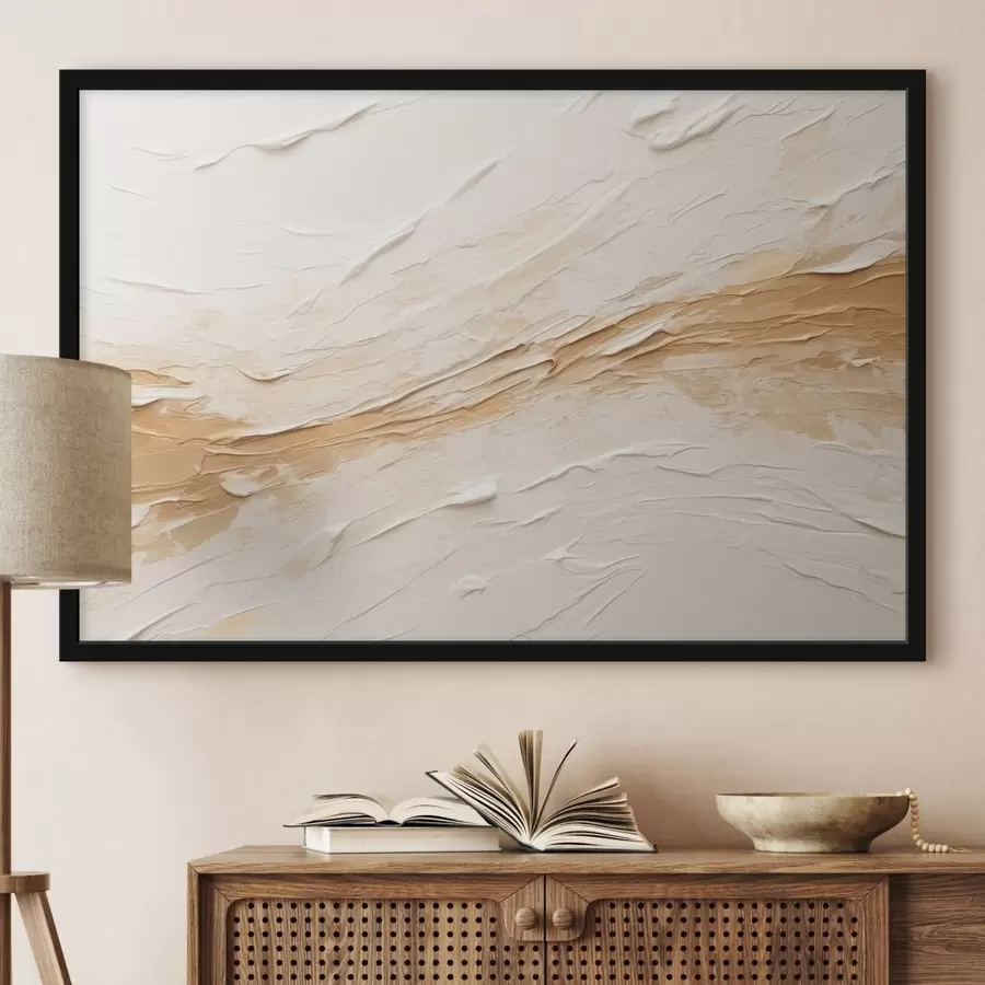 fototapet Textură ușoară, cu urme de pensulă și degradeuri de bej f48616