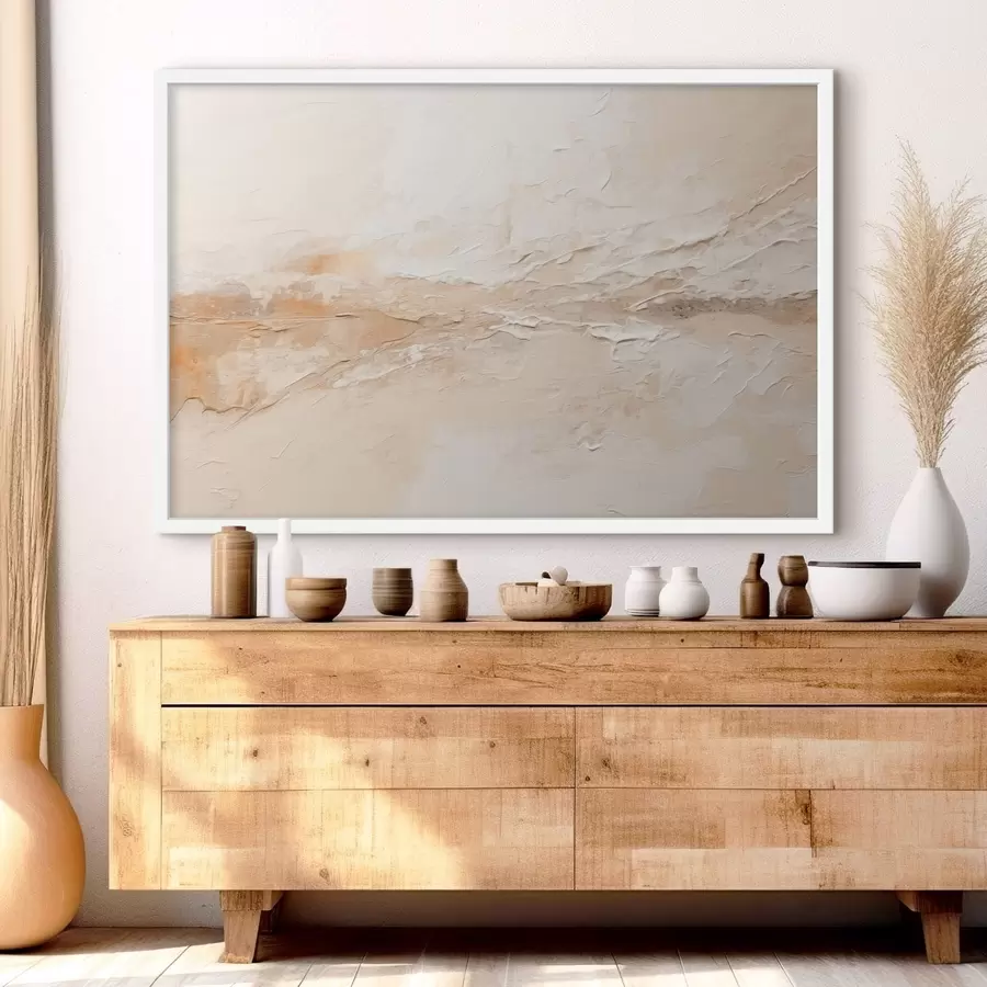 fototapet Textură abstractă cu tușe de bej cald f48625