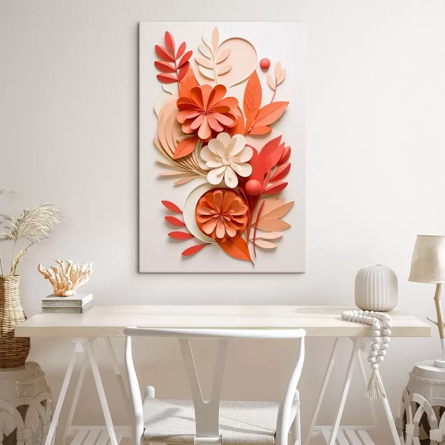 Tablouri O compoziție florală luminoasă în nuanțe calde s48600