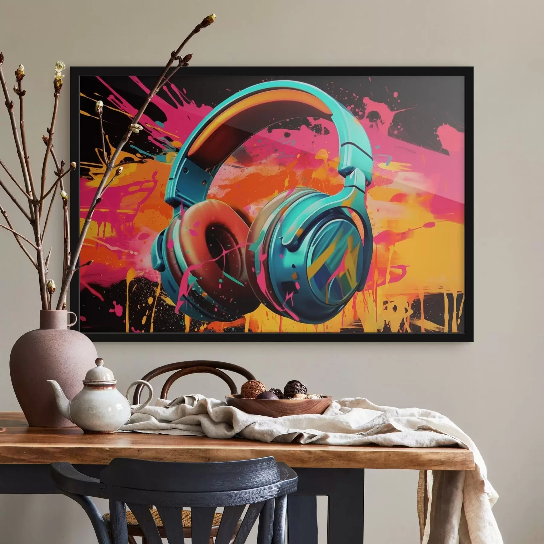 fototapet Căști în culori vii f48720