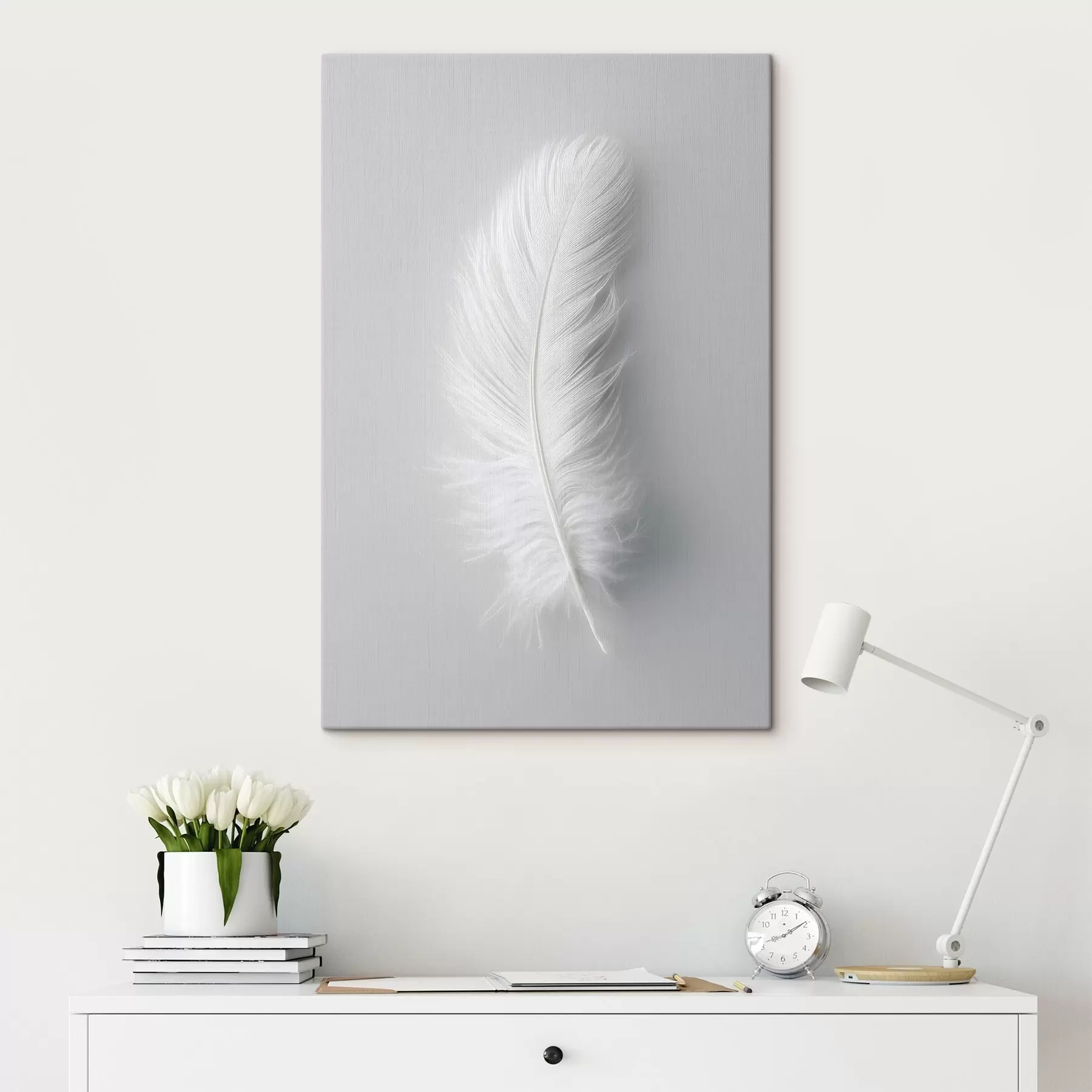 Tablouri o pană elegantă de lebădă s48782