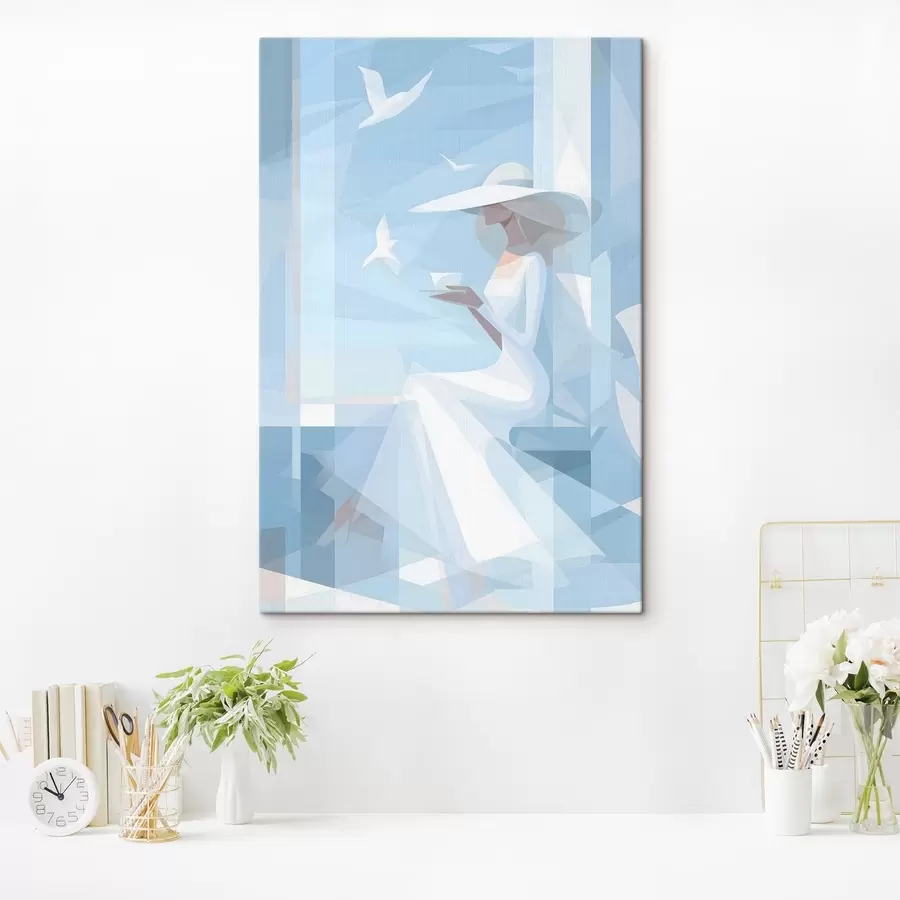 Tablouri o cafea de dimineață la malul mării s48792