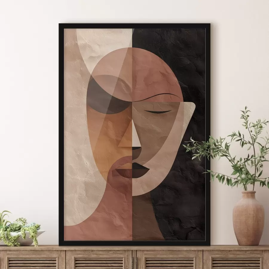 fototapet un chip abstract în nuanțe de cafea f48777