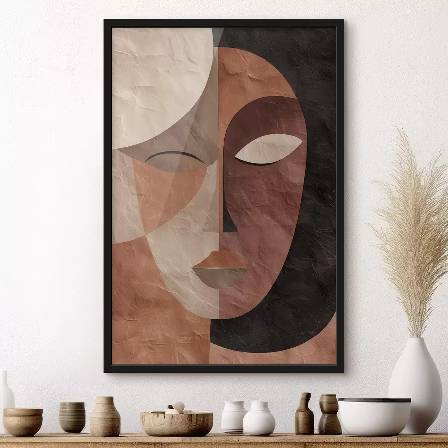 fototapet un chip abstract în nuanțe de cafea f48778