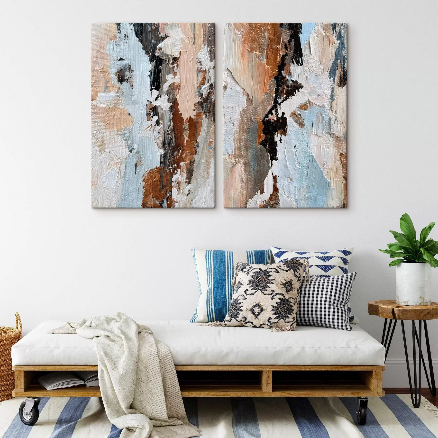 Tablouri abstracție expresivă; imitație a picturii m30332