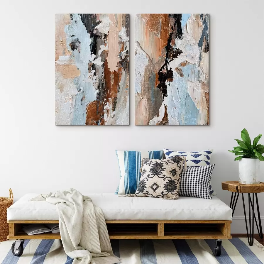 fototapet abstracție expresivă; imitație a picturii m30332