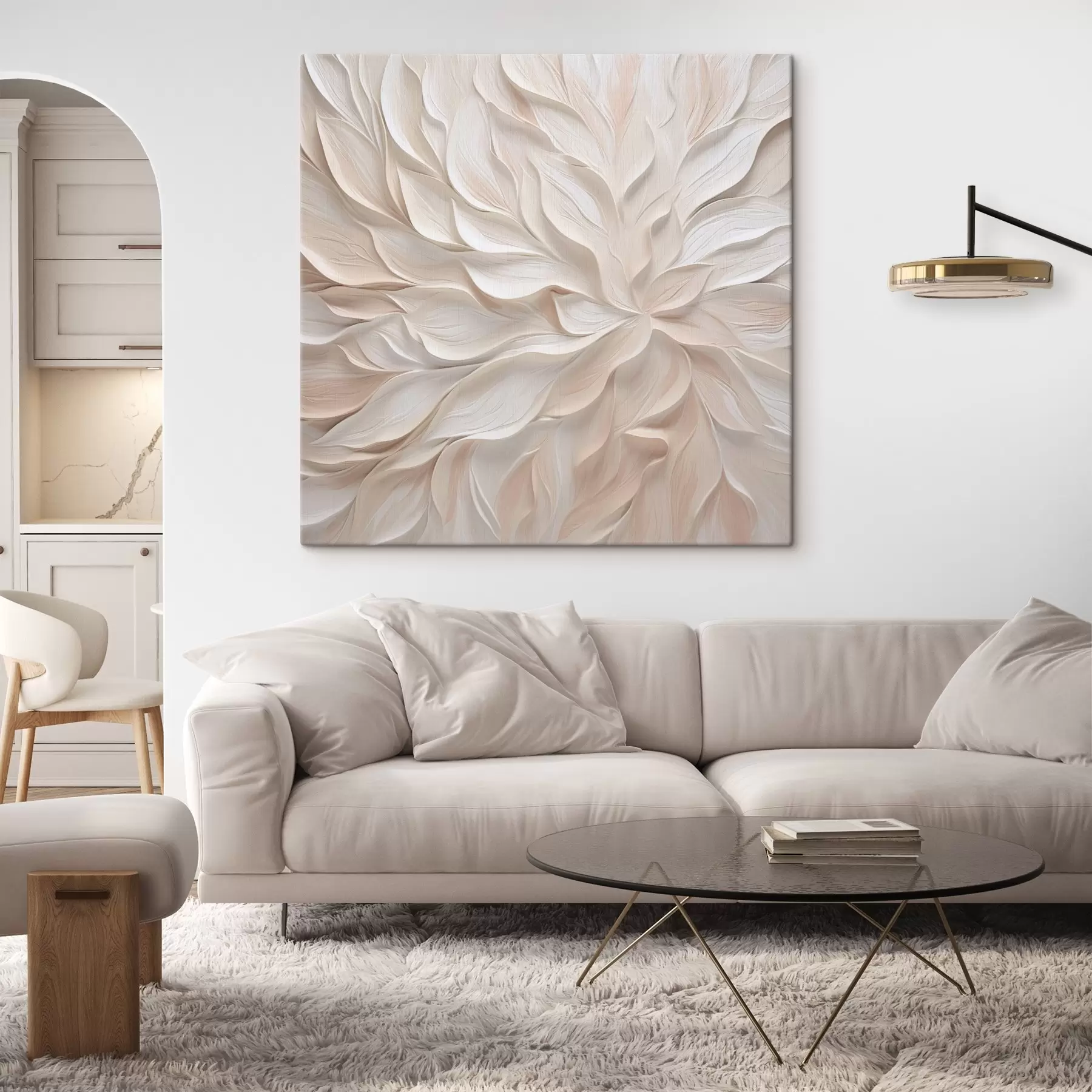 Tablouri Petale abstracte, imitație de pictură s48759