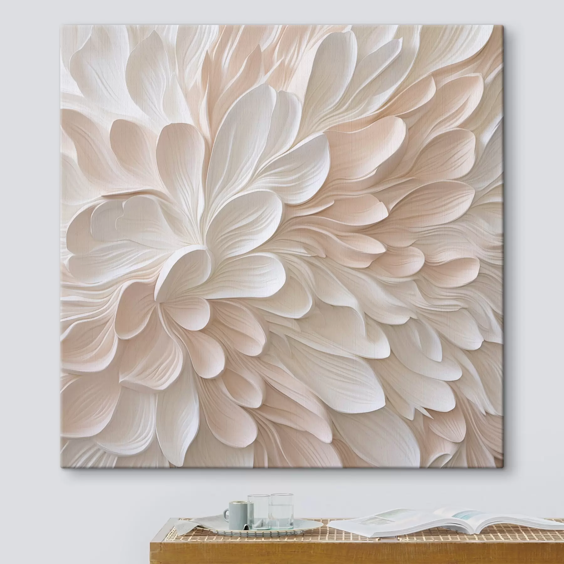 Tablouri Petale abstracte, imitație de pictură s48760