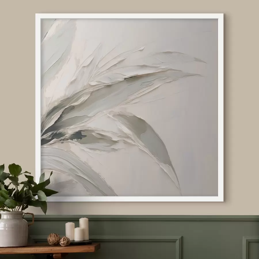 fototapet Pictură abstractă cu motiv de frunziș f48772