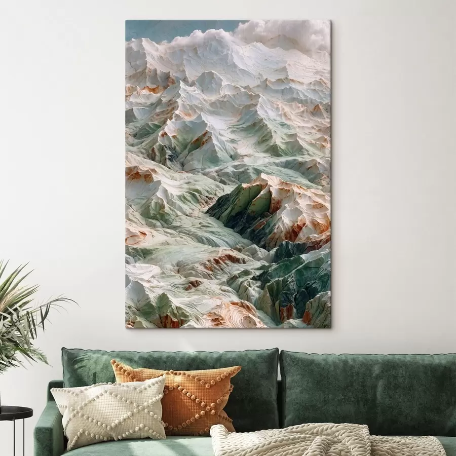 Tablouri Relieful montan abstract în nuanțe deschise s48828