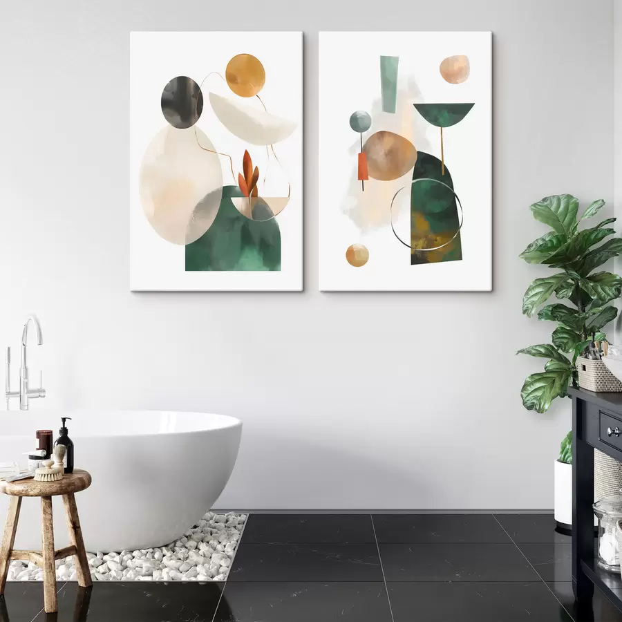 Tablouri O compoziție abstractă cu forme geometrice m30393