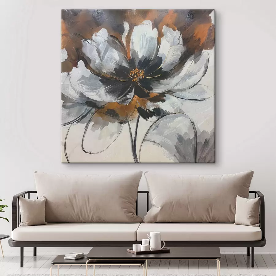 Tablouri Abstracție cu o floare s48696