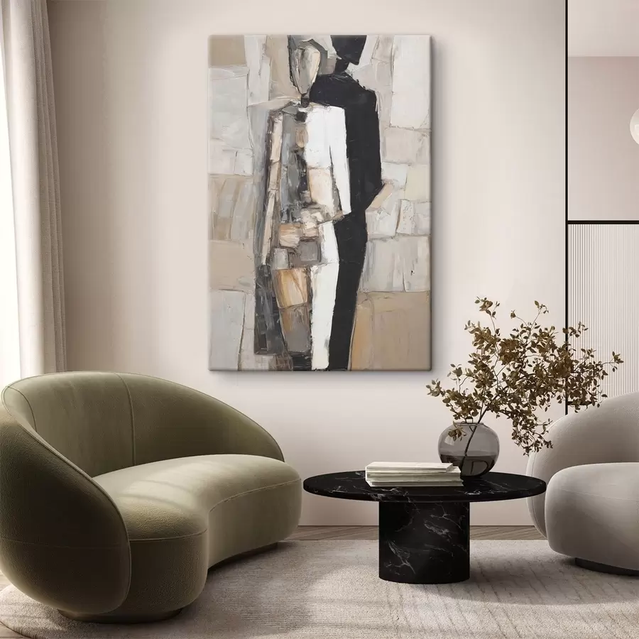 Tablouri Siluete abstracte ale unui cuplu s48924