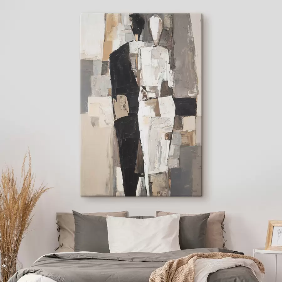 Tablouri Siluete abstracte ale unui cuplu s48925