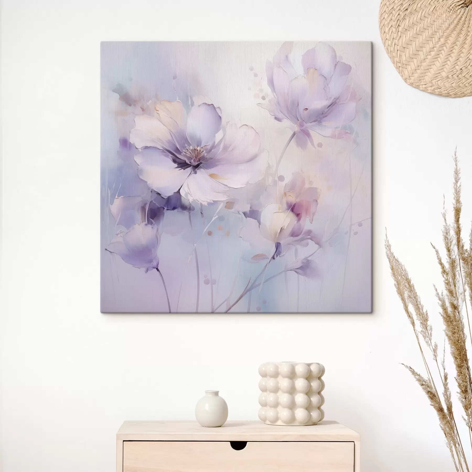 Tablouri Imitare picturală a unor flori stilizate s48989
