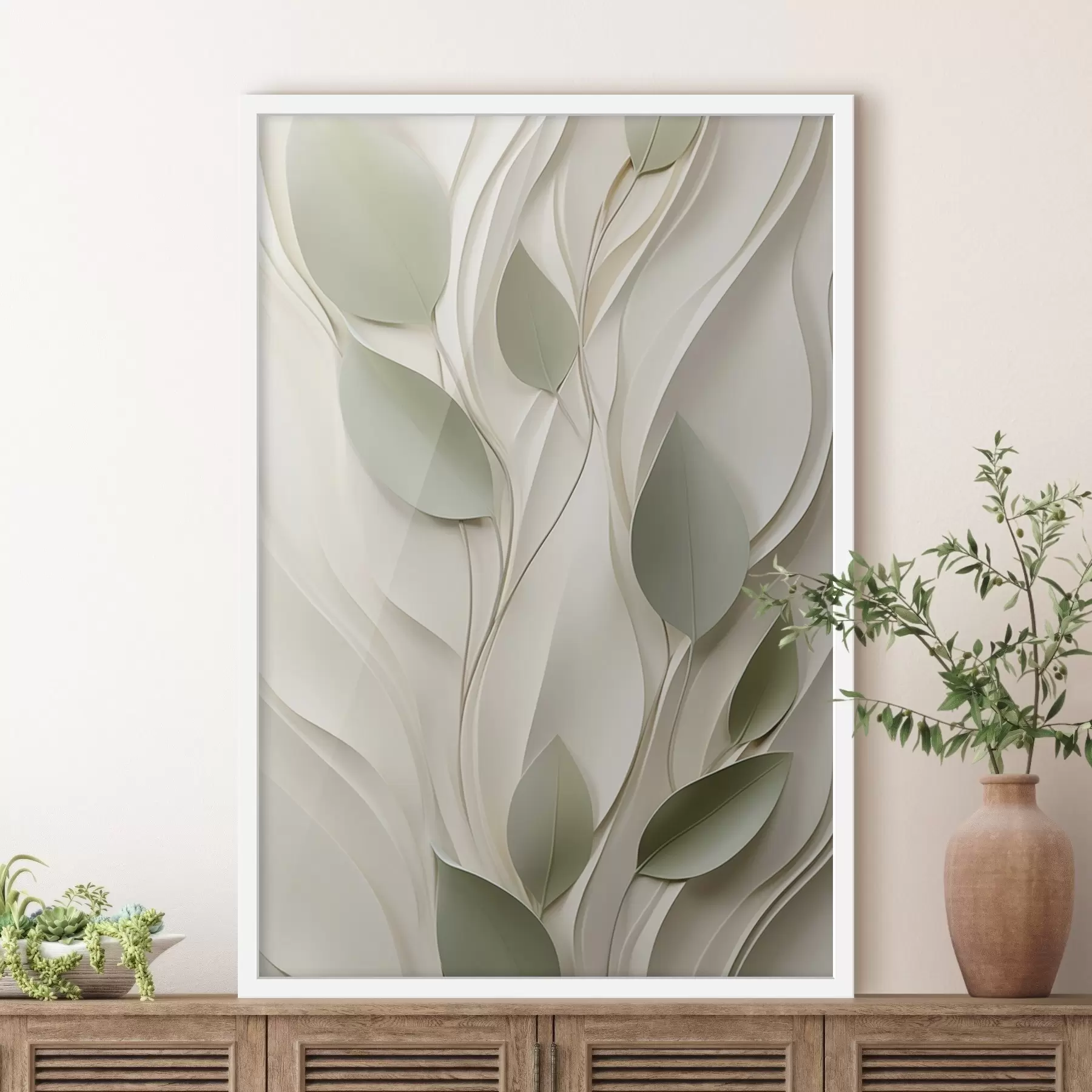 fototapet Compoziție abstractă cu plante f48985