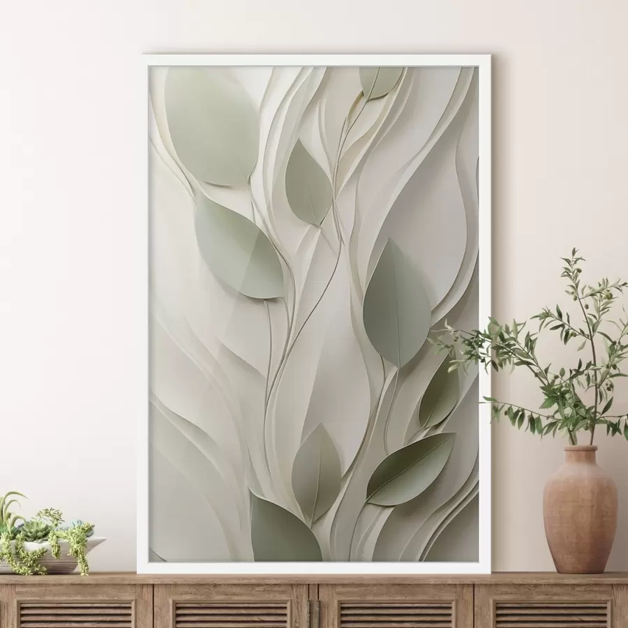fototapet Compoziție abstractă cu plante f48985