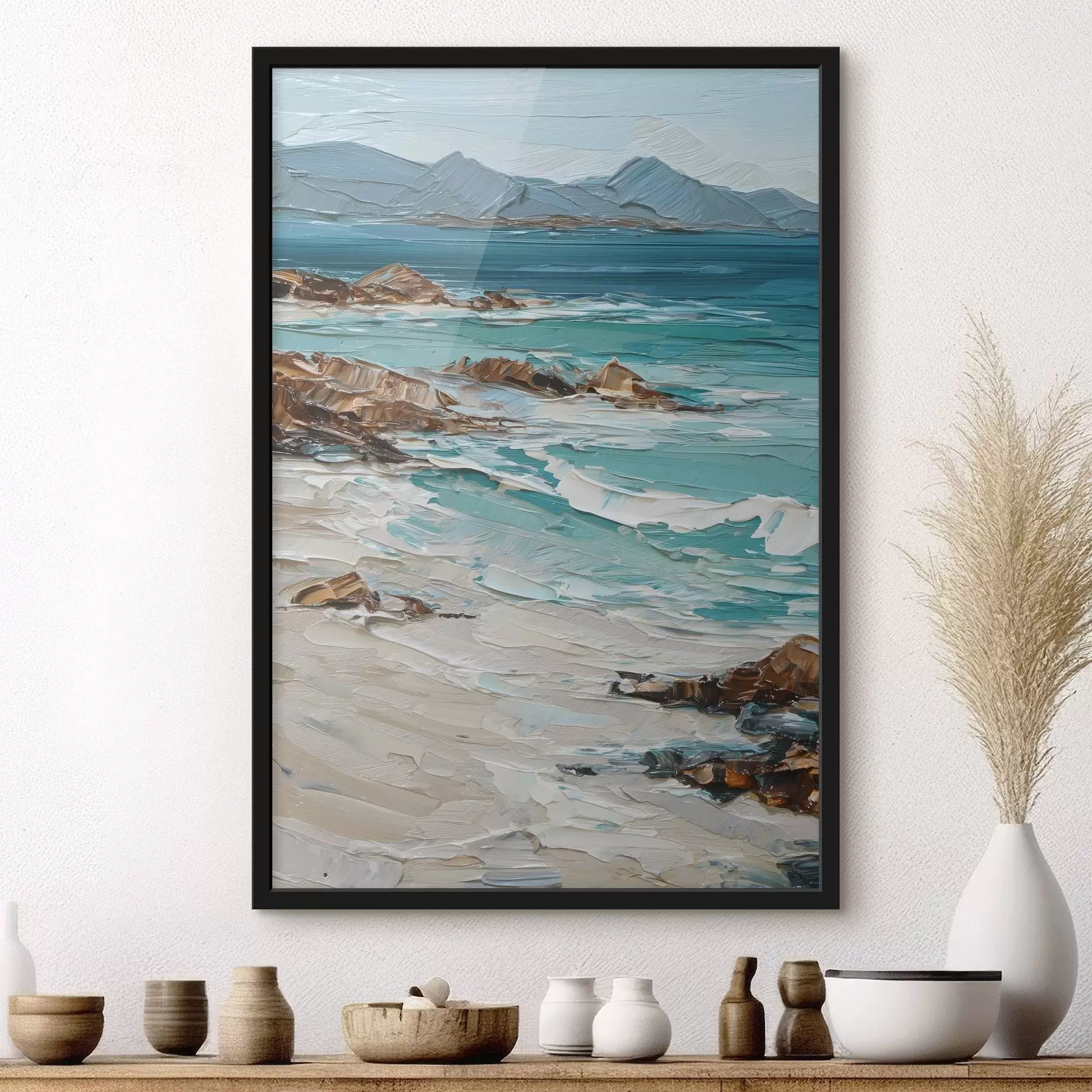 fototapet peisaj marin cu stânci f48995