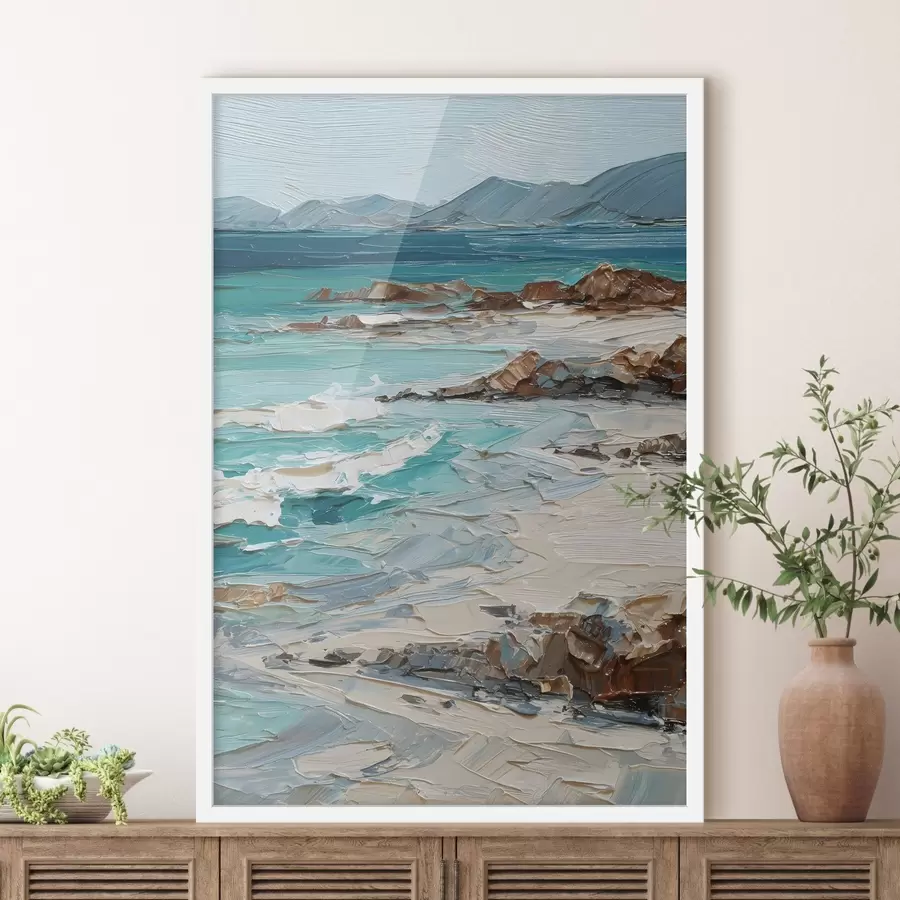 fototapet peisaj marin cu stânci f48996