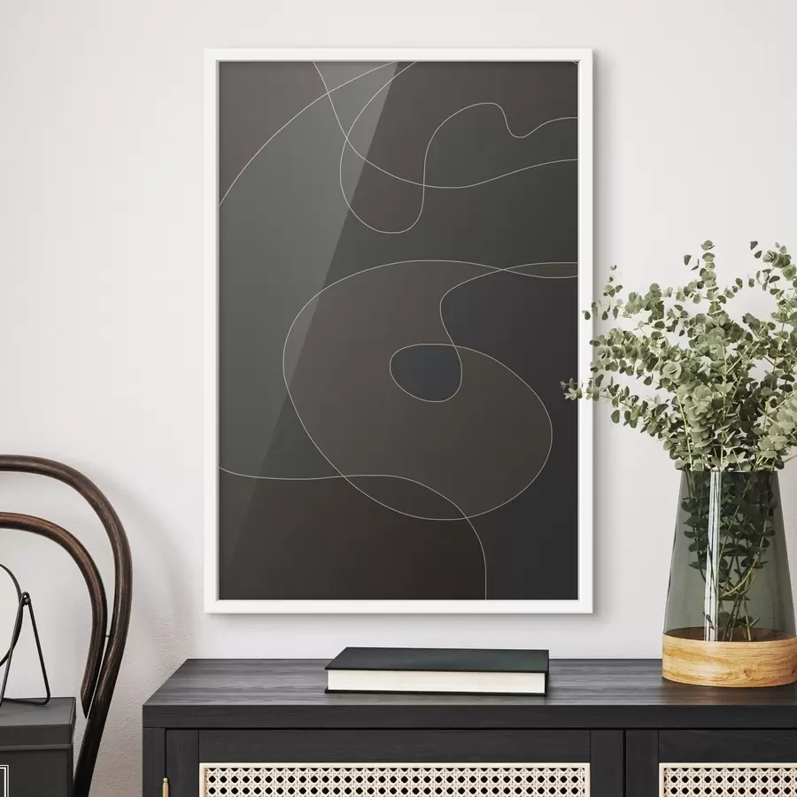 fototapet abstracție texturală în nuanțe închise f48998