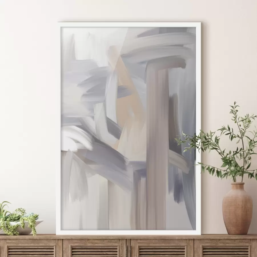 fototapet un tablou abstract în culori deschise f49000