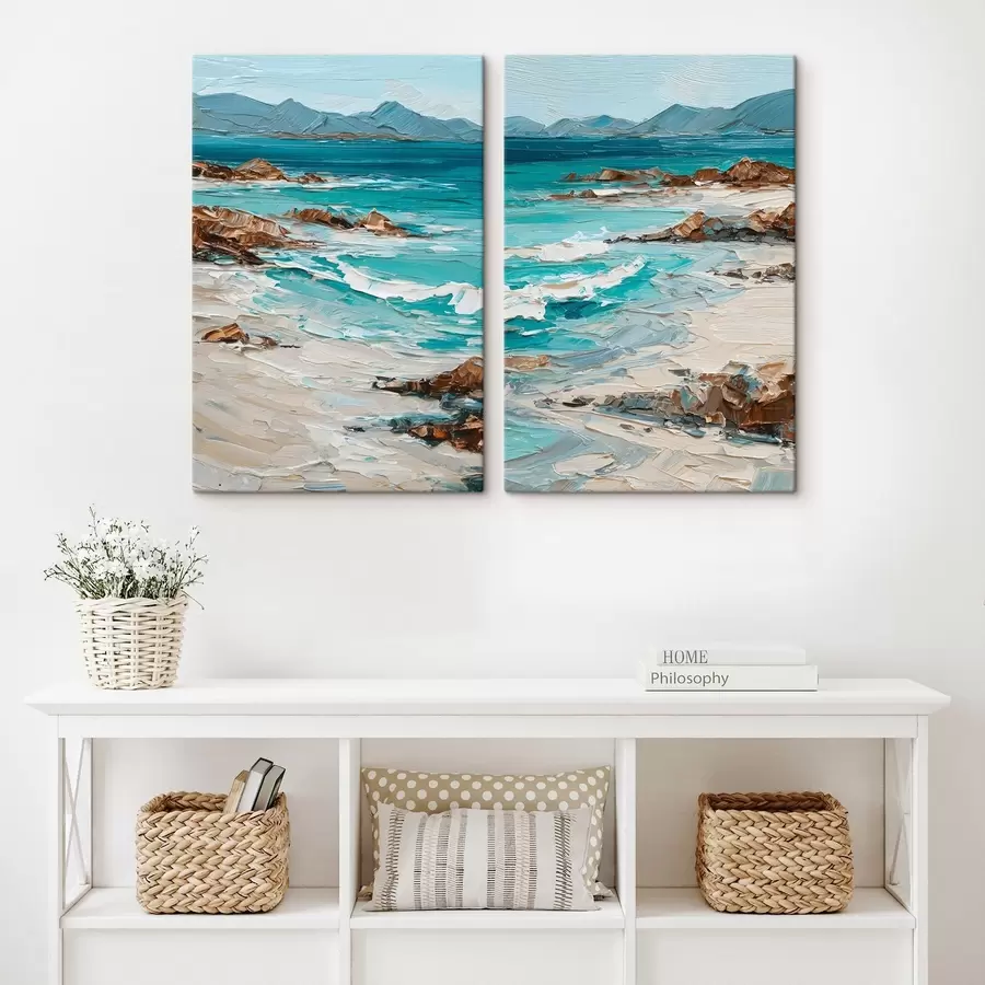 Tablouri peisaj marin cu stânci m30432