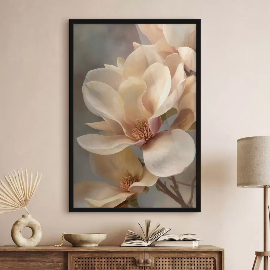 fototapet Prim-plan cu o floare de magnolie f49016