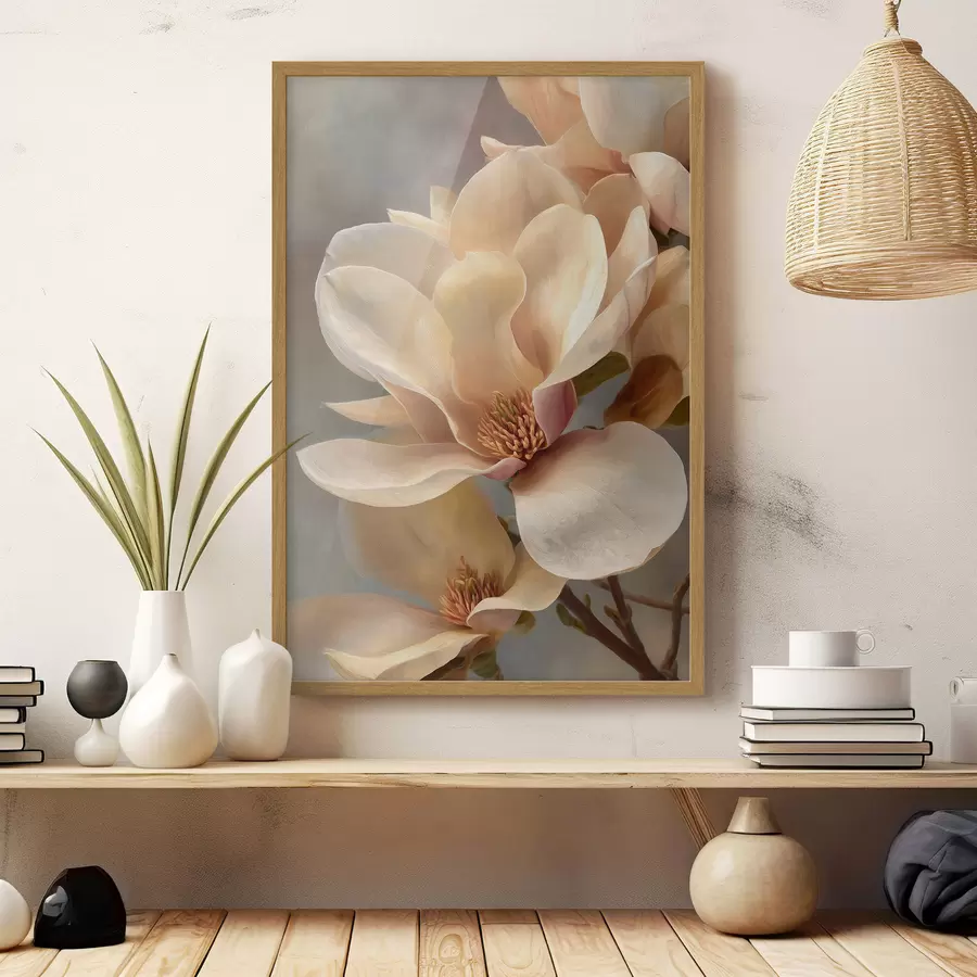 fototapet Prim-plan cu o floare de magnolie f49016