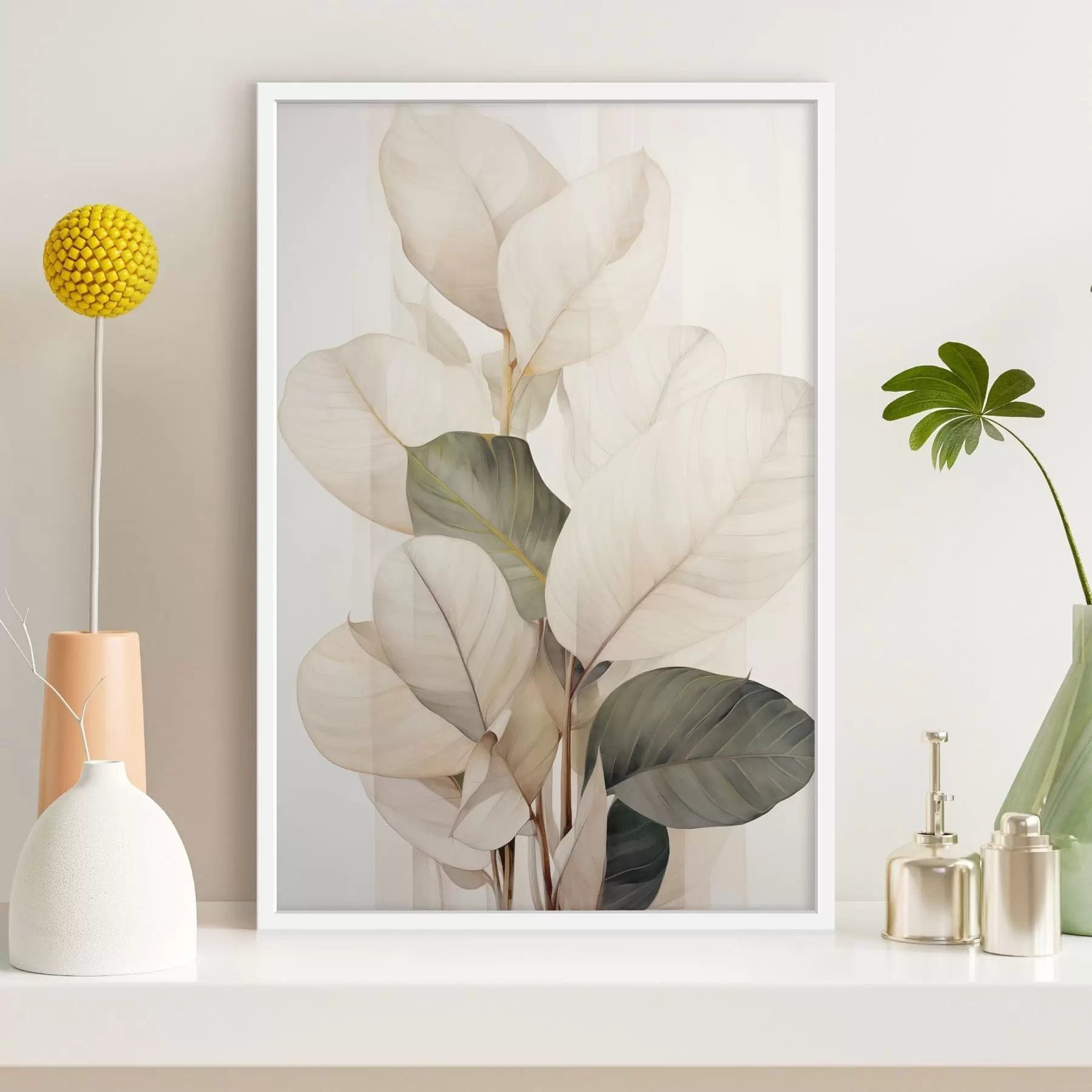 fototapet Frunze decorative de plante f49026