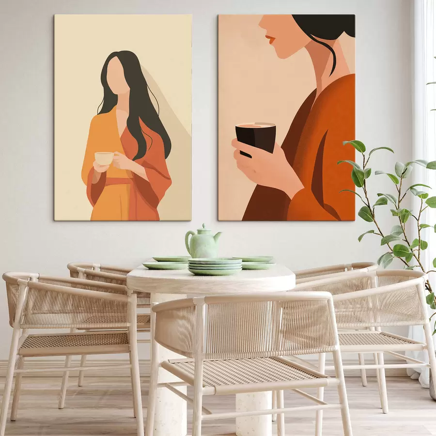 Tablouri Femeie cu o ceașcă m30420