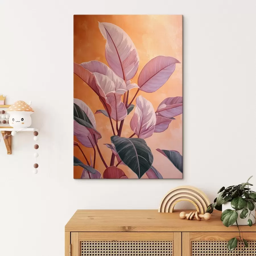 Tablouri Planta cu frunze tropicale s49009