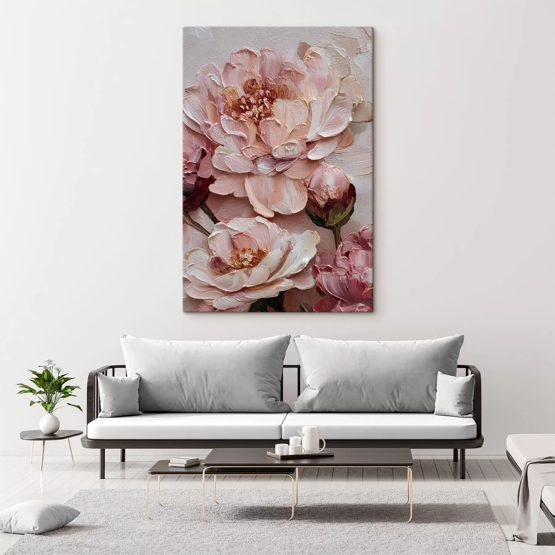 Tablouri Aranjament floral cu bujori s49012