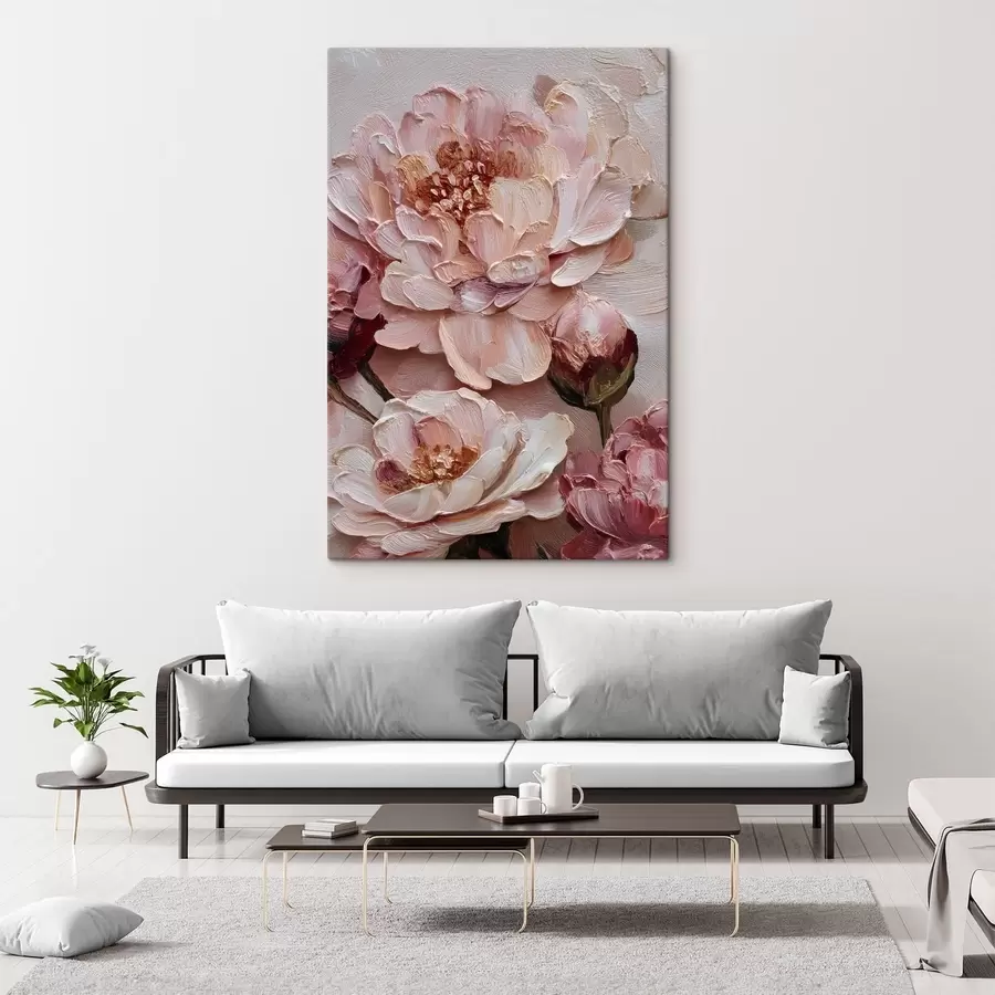 Tablouri Aranjament floral cu bujori s49012