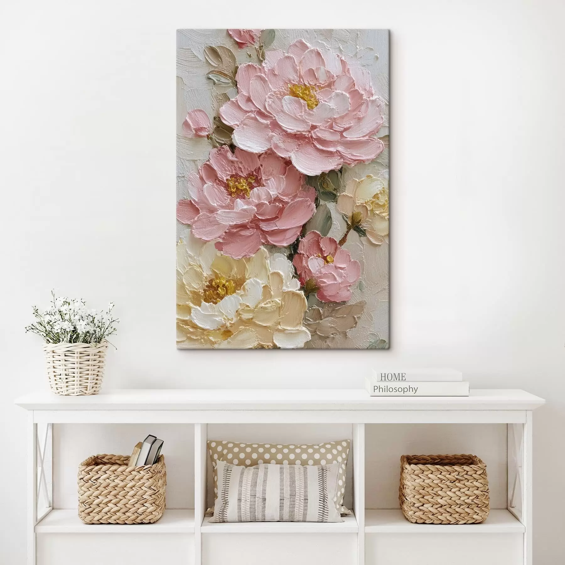 Tablouri Aranjament floral cu bujori s49013