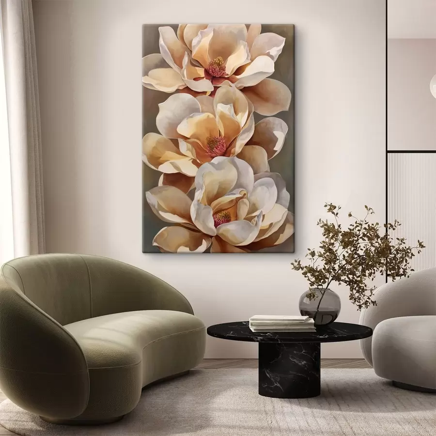 Tablouri Floare de magnolie în compoziție verticală s49014